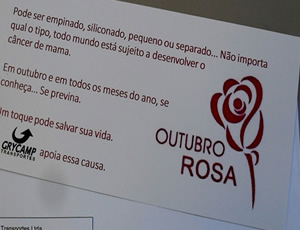 Outubro Rosa - Grycamp Transportes 