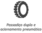 PAssadiço duplo e acionamento pneumático